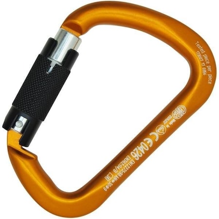 Kong Usa Asymmetric, 114 mm Length, 26 mm Gate Opening, Aluminum Alloy, Orange/Polished/Black 711MM0OPNKK